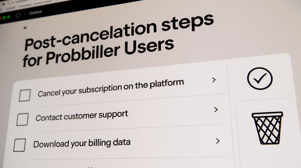 Post-Cancellation Steps for ProBiller Users