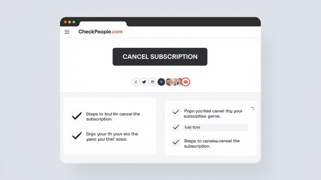 How to Cancel Checkpeople.com Subscription Online