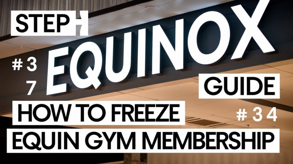 How To Freeze Equinox Membership