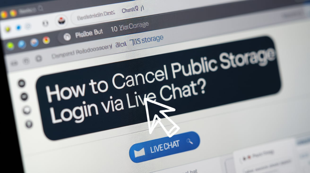 How to Cancel Public Storage Login Via Live Chat?