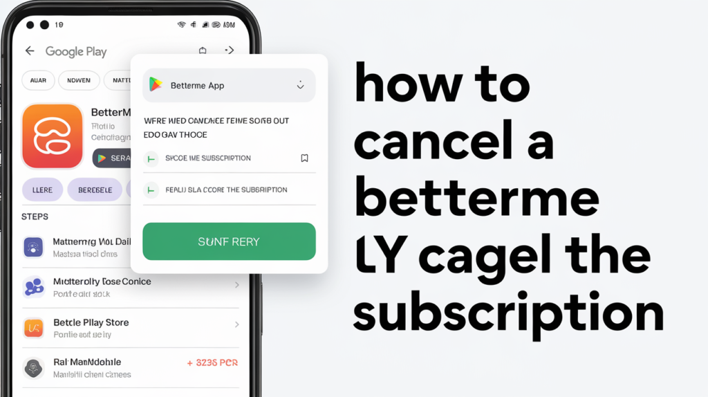 How To Cancel BetterMe subscription from Google Play Store