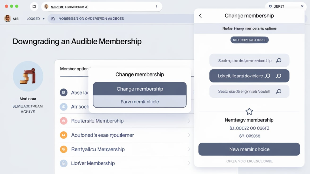Downgrade Audible Membership