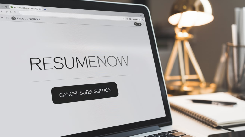 How to Cancel Resume Now Subscription