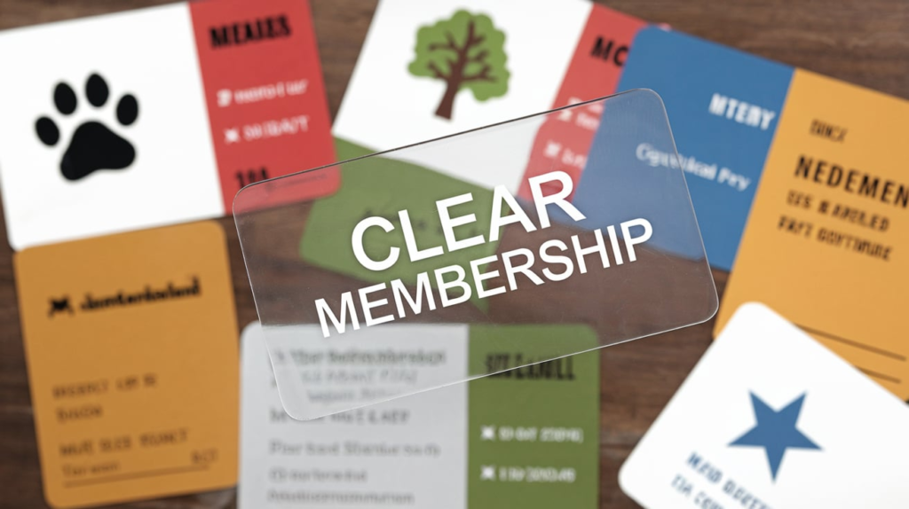 Clear Membership Card