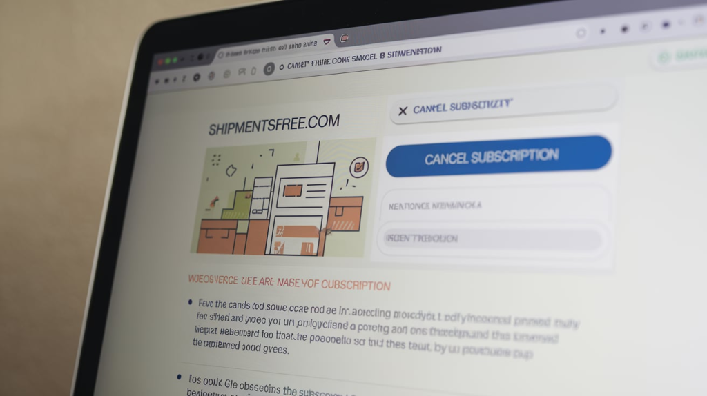 Cancel Shipmentsfree.com Subscription?