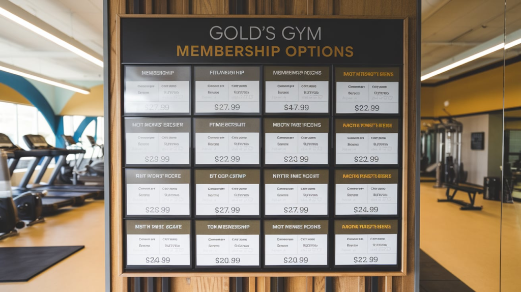 Gold's Gym Membership Options 