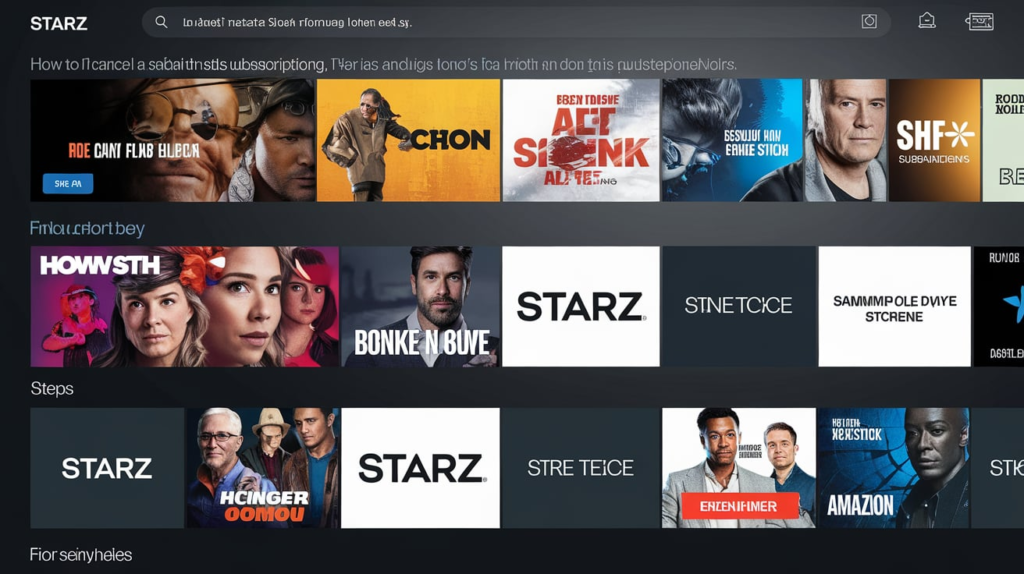 Cancel Starz Subscription Amazon Fire Stick?