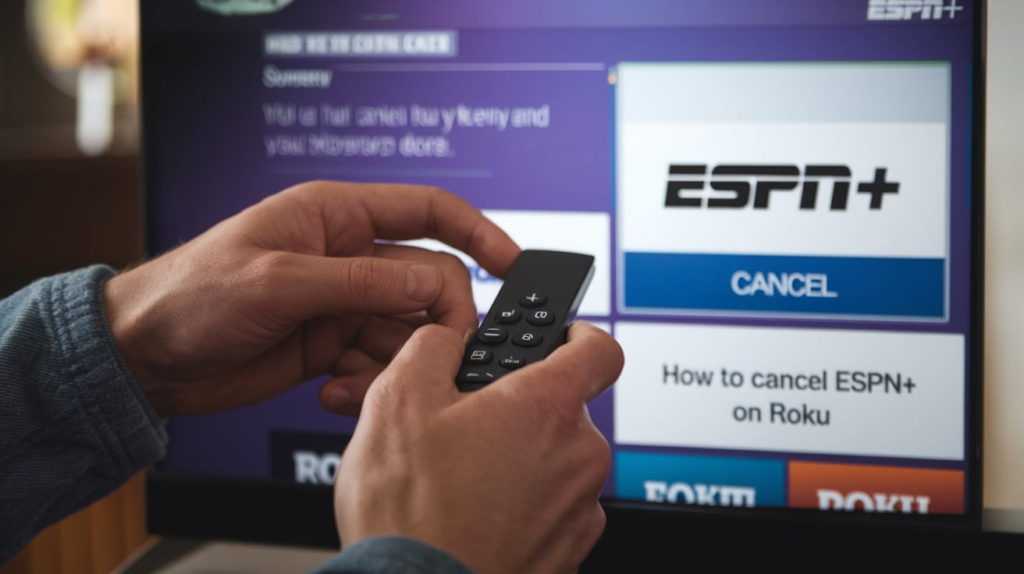 How To Cancel ESPN plus On Roku