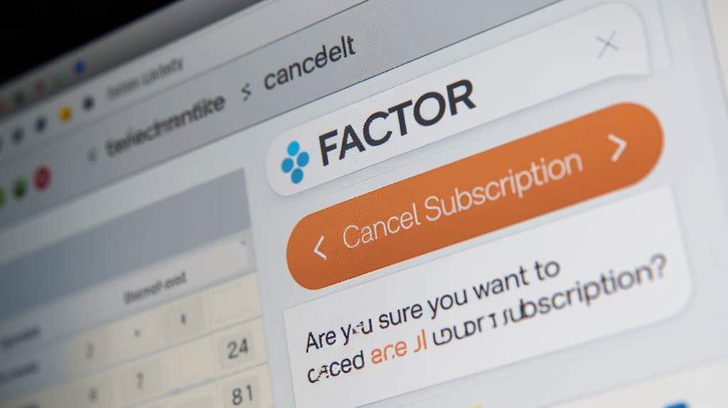 How to Cancel Factor Subscription Online