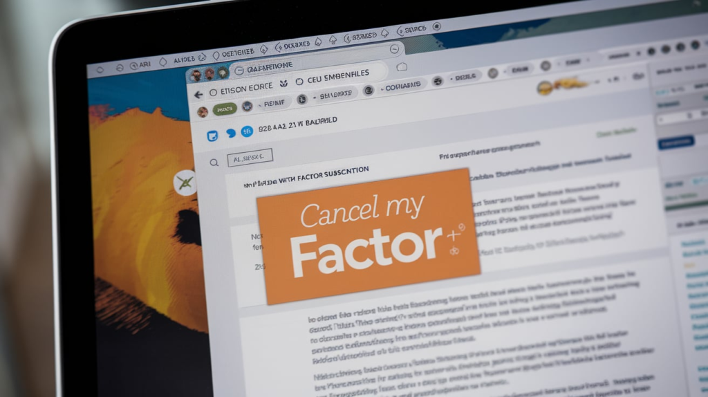 How to Cancel Factor Subscription Via Email