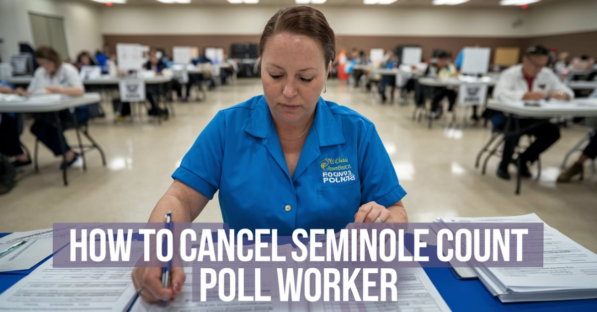 How To Cancel Seminole Count Poll Worker