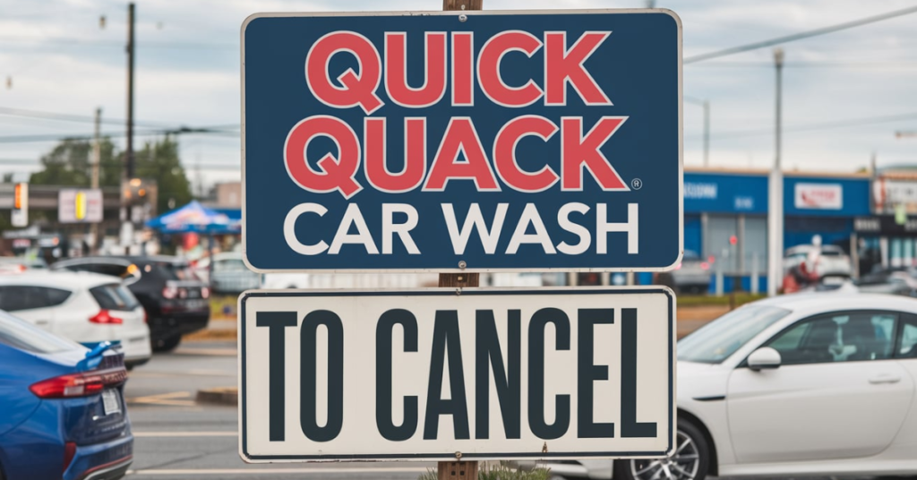 to cancel quick quack car wash