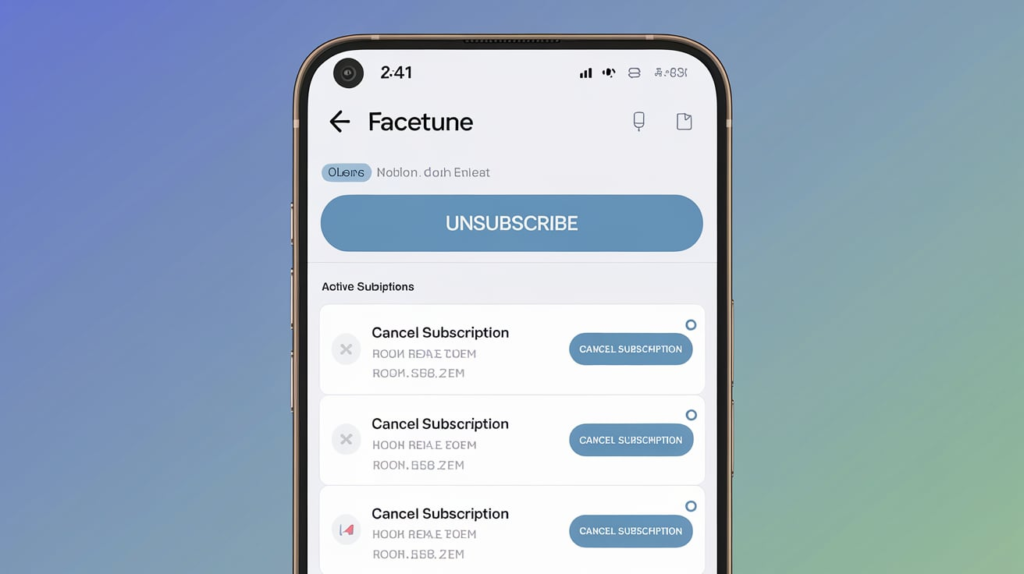 How To Cancel Facetune Subscription On Android?