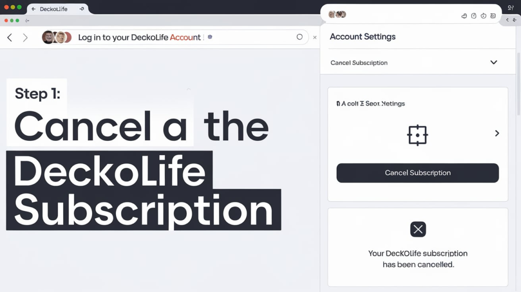 Cancel the DeckoLife Subscrption