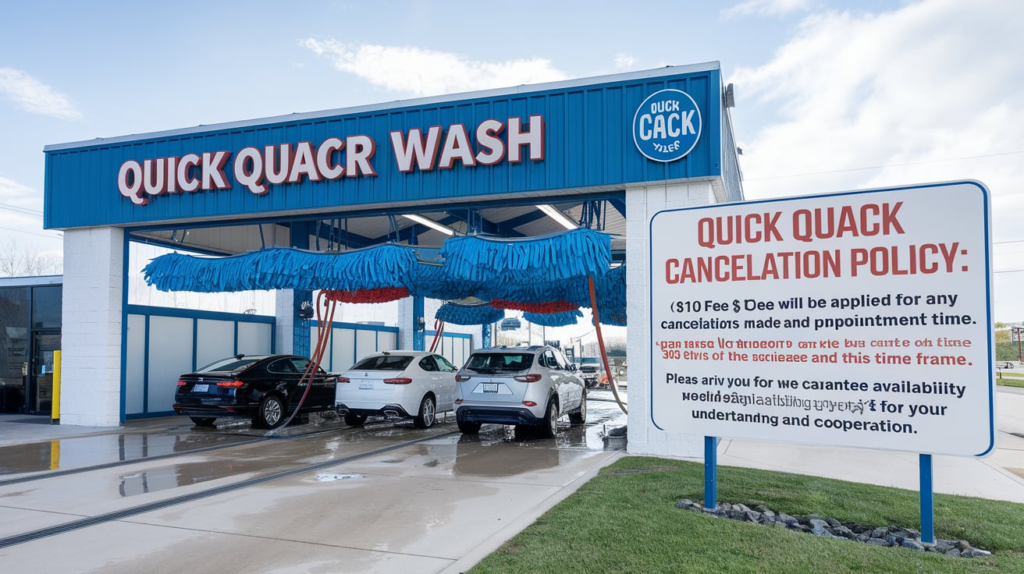 Quick Quack Car Wash Cancellation Policy