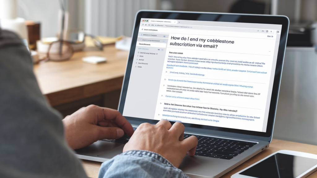 How Do I End My Cobblestone Subscription via Email?